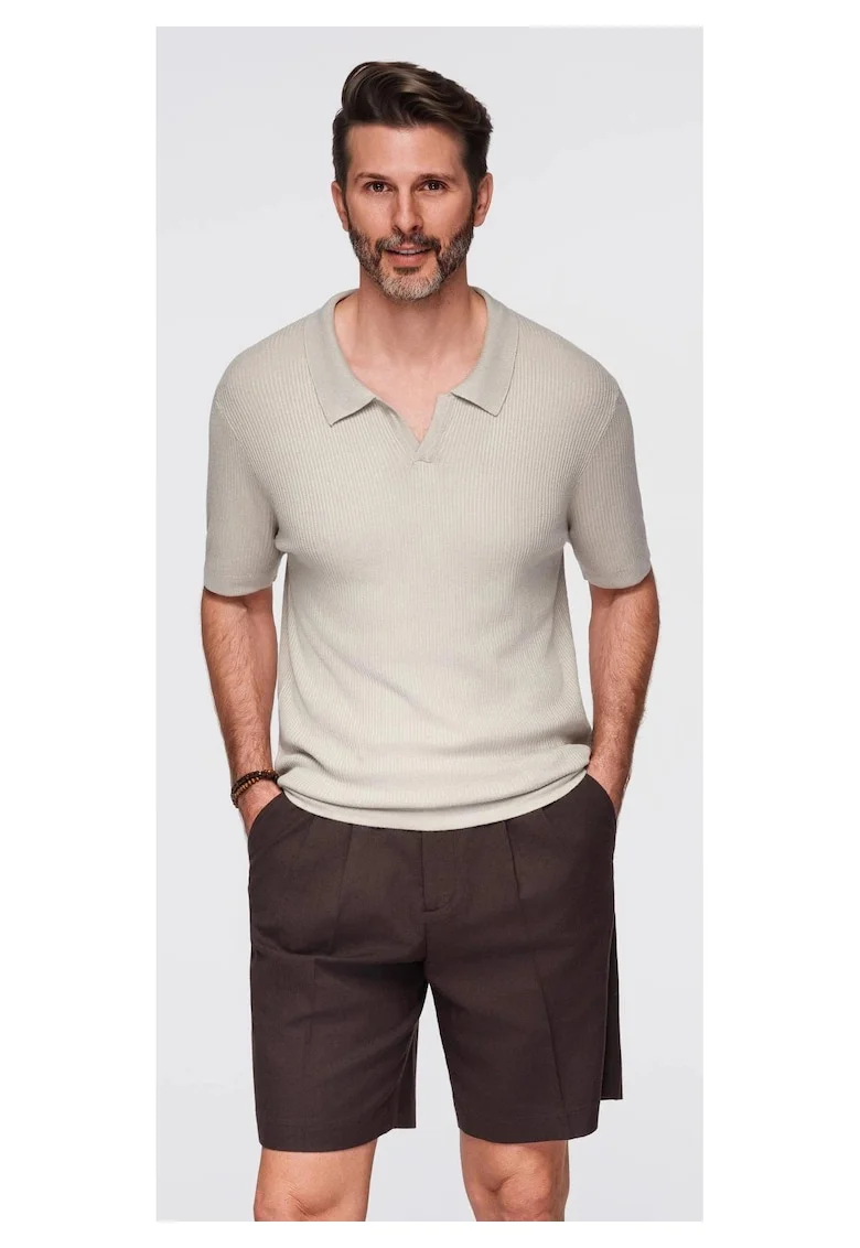 Tricou polo striat