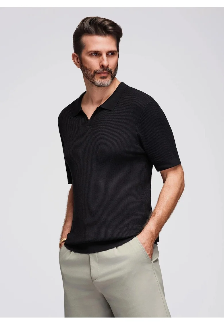 Tricou polo striat