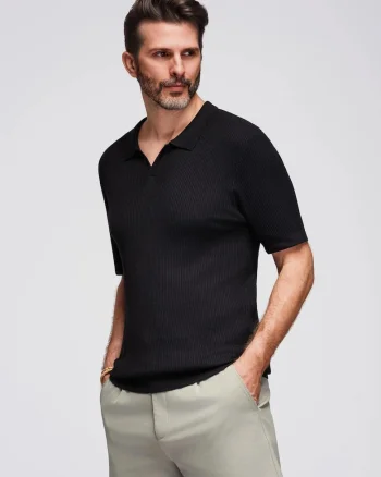 Tricou polo striat