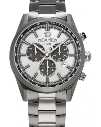 Ceas de barbati  973981 44 15 20, gri sportiv, din titan