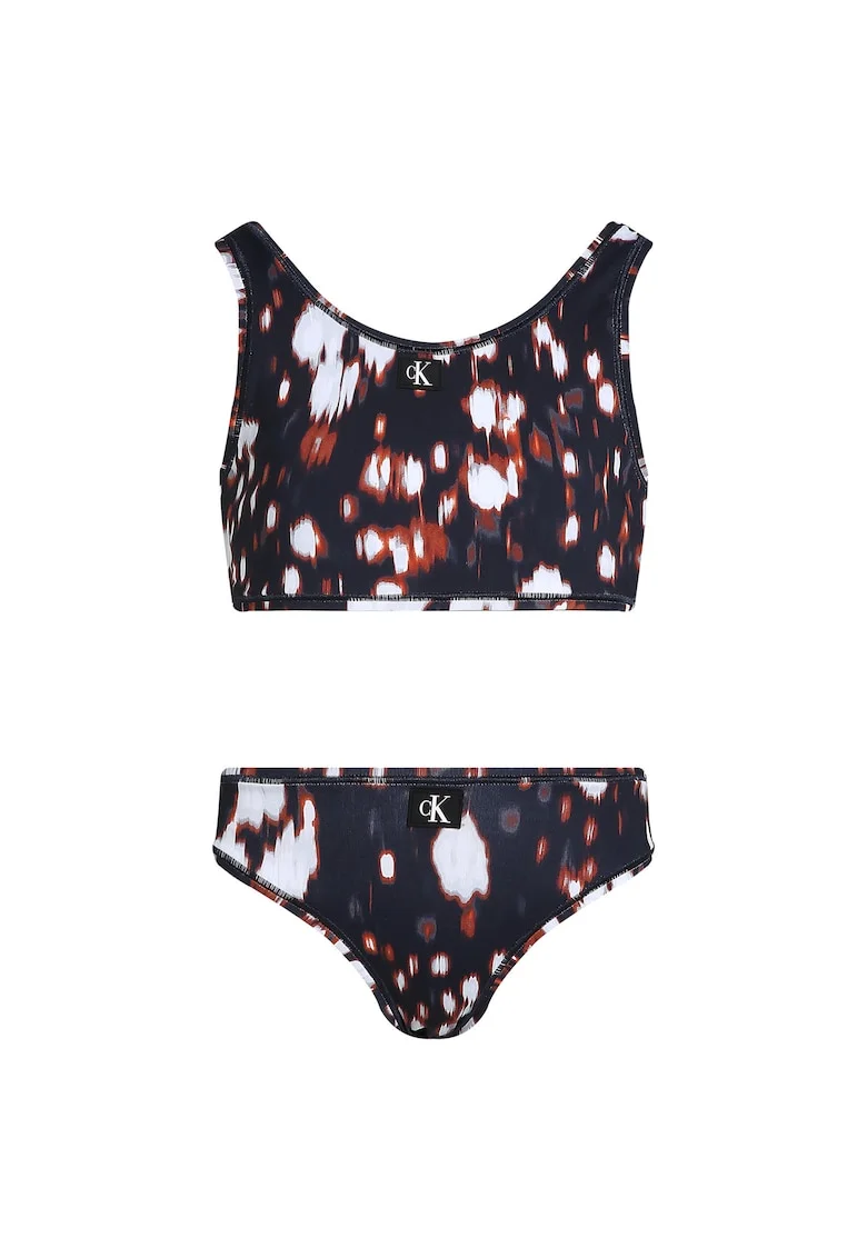 Costum de baie Fete,  Swimwear, poliamida reciclata, Negru