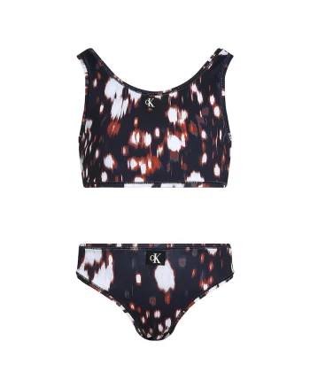 Costum de baie Fete,  Swimwear, poliamida reciclata, Negru