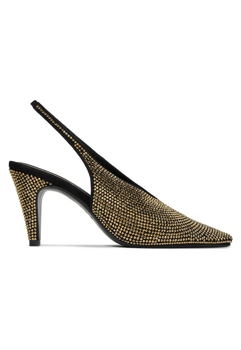 Pantofi dama,  toc ascutit, Negru