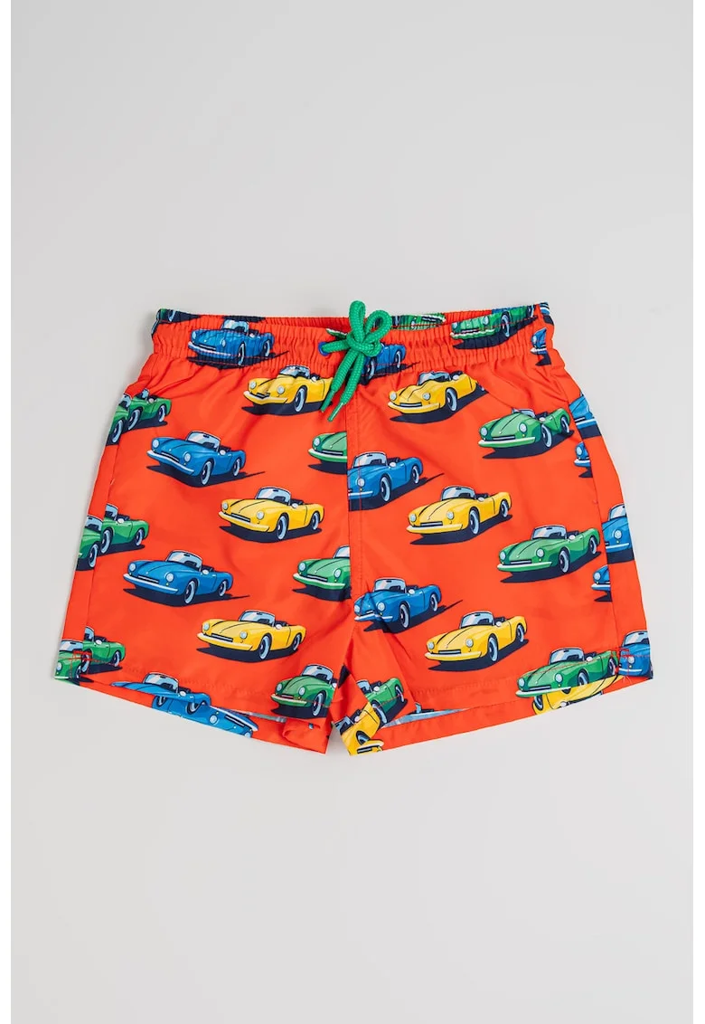 Costum de baie cu model masini, Rosu/Verde/Albastru