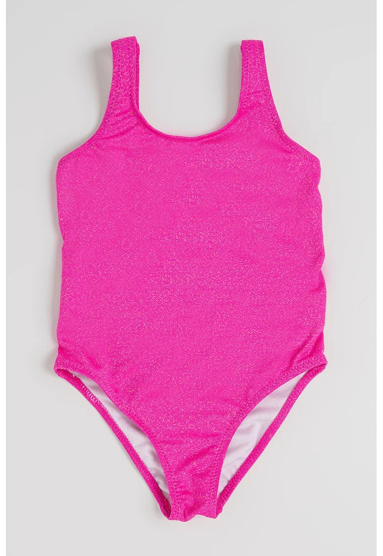 Costum de baie intreg cu model uni, Fucsia