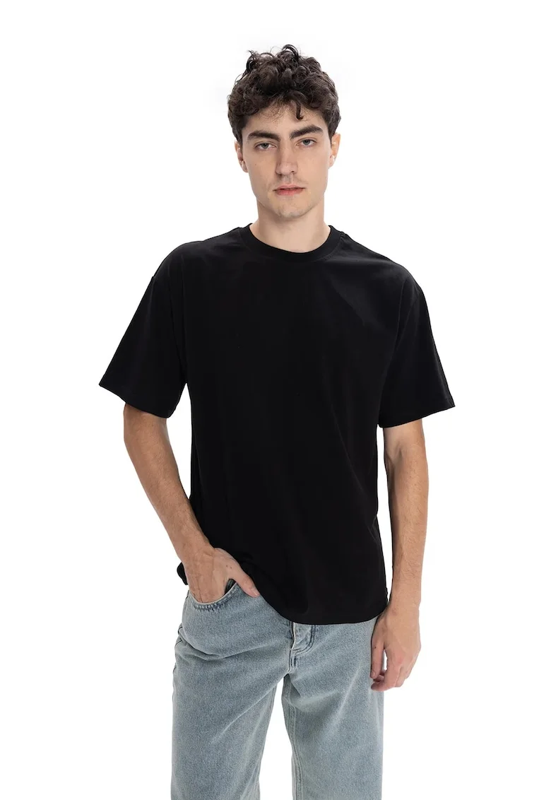 Tricou  Regular Fit negru, Negru