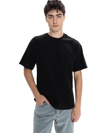 Tricou  Regular Fit negru, Negru