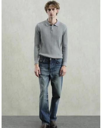 Bluza polo  Slim Fit, Gri