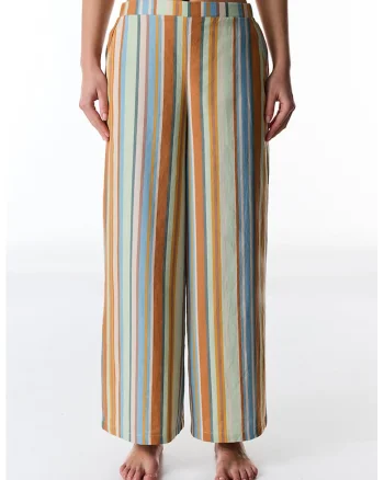 Pantaloni ampli in dungi, Multicolor