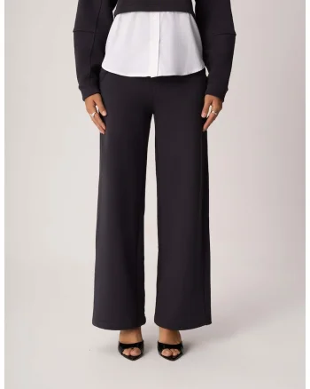 ICON Pantaloni sport dama din bumbac gri antracit casual confortabili, Gri antracit
