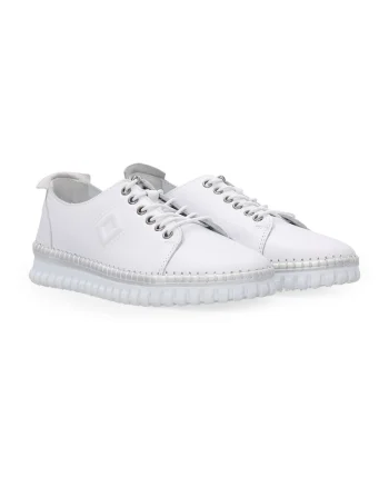 Pantofi sport din piele cu talpa striata