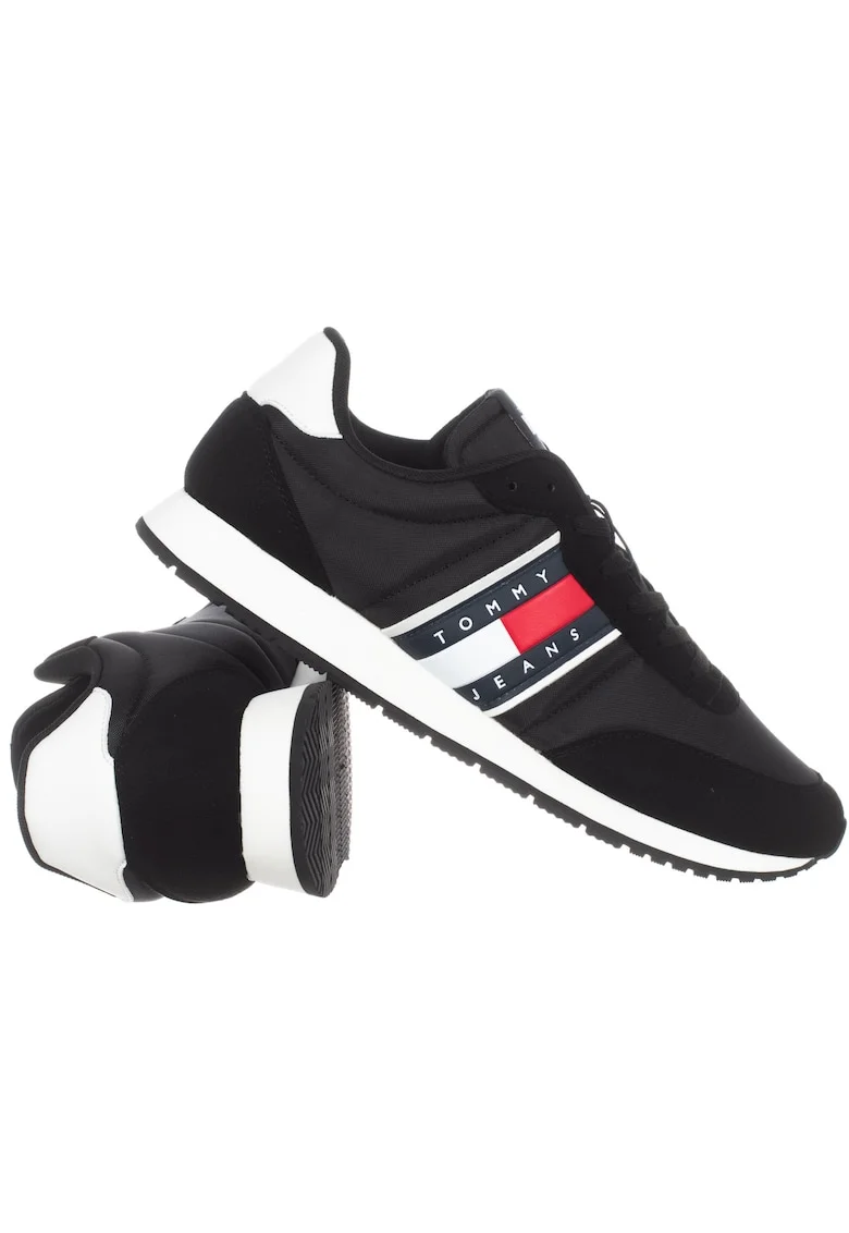 Pantofi sport cu insertii din piele Classic Runner,