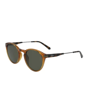 Ochelari de soare unisex cu lentile uni, Maro