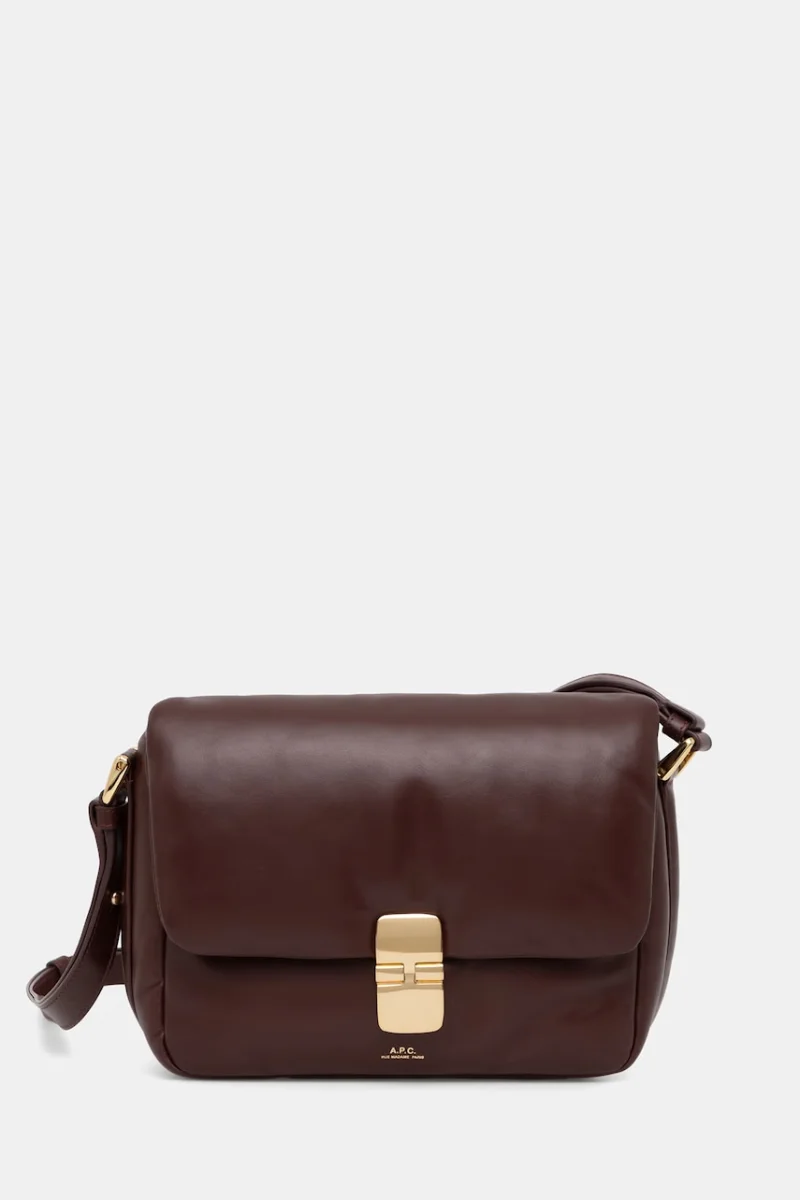 A.P.C. geantă crossbody pentru femei, din piele sac grace soft