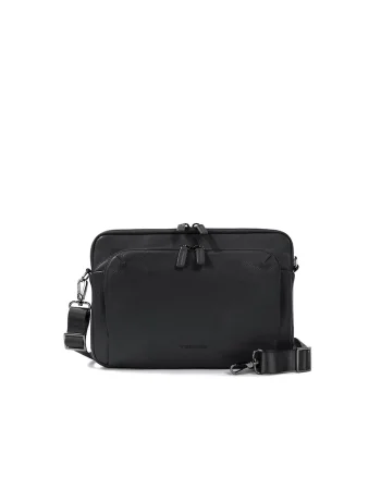 Geanta unisex piele pentru laptop, Negru, 23 x 34 x 8.5 CM