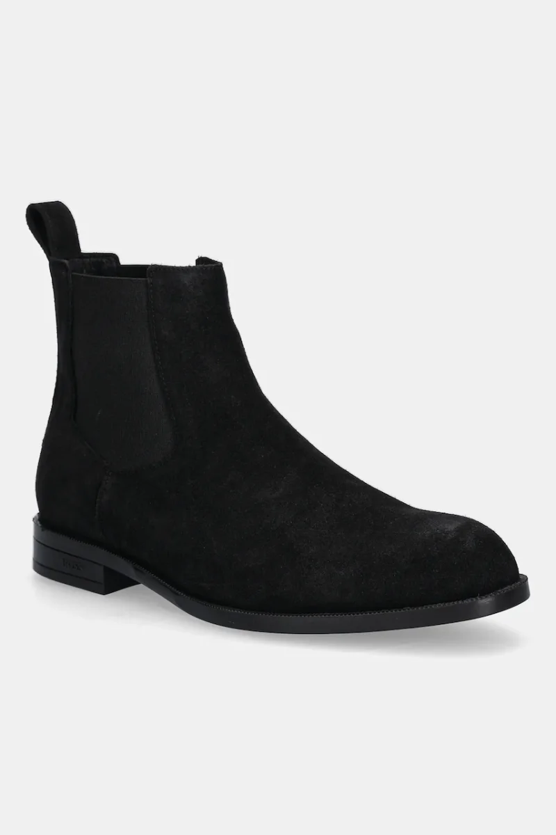 BOSS botine din piele întoarsă Tayil