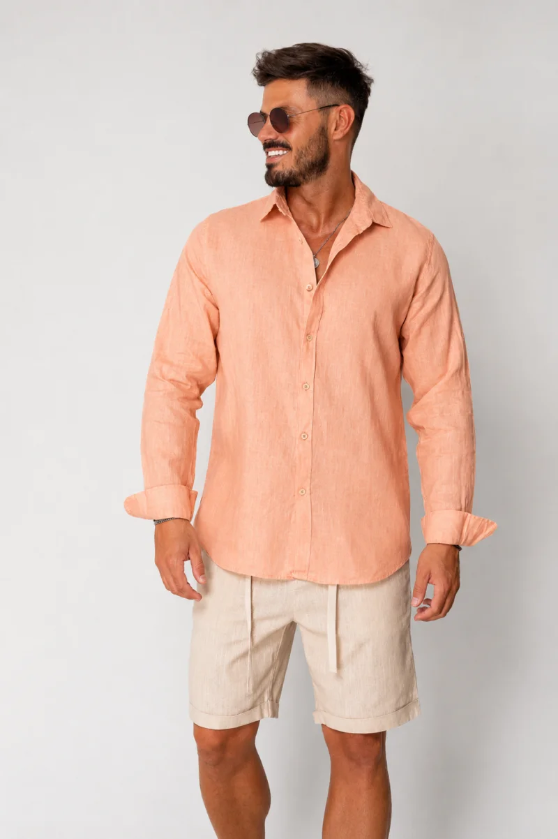 Camasa din 100% In Premium Light Orange