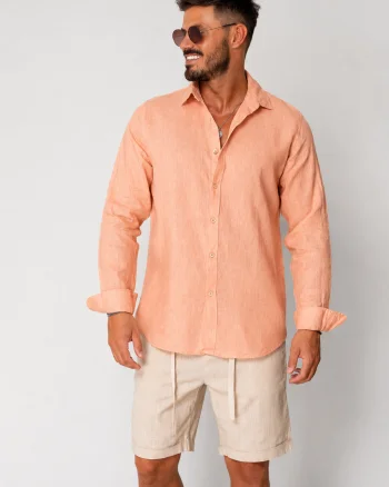 Camasa din 100% In Premium Light Orange