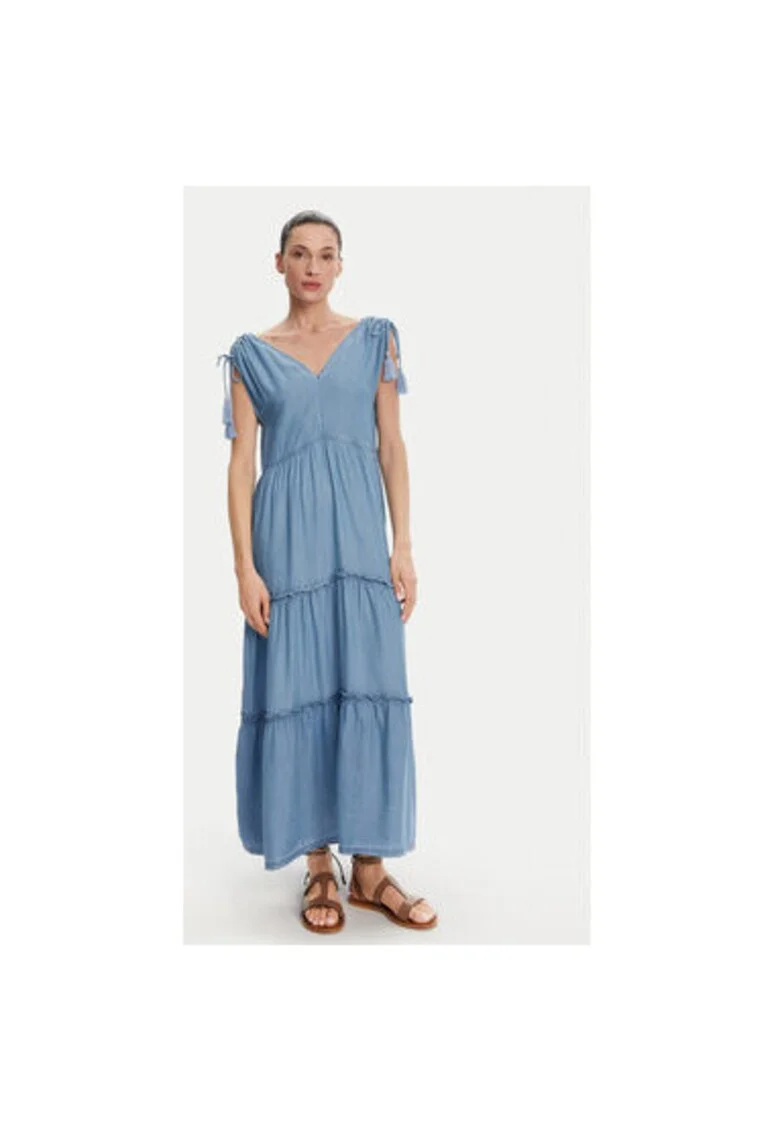 Rochie dama  PL953664, Lyocell, XL INTL, Albastru