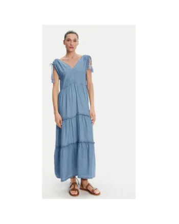 Rochie dama  PL953664, Lyocell, XL INTL, Albastru