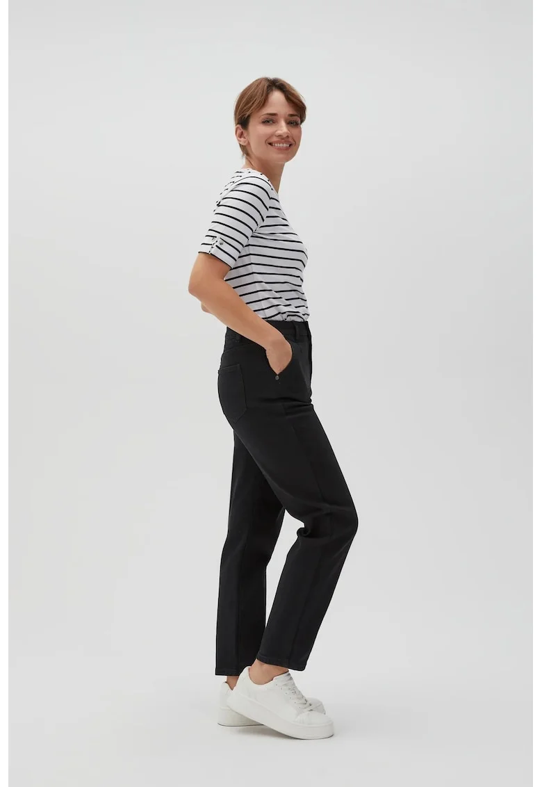 Jeans femei  mom fit, Negru