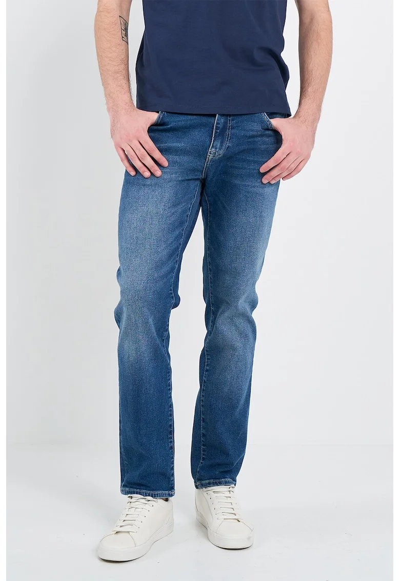 Blugi regular fit, Albastru