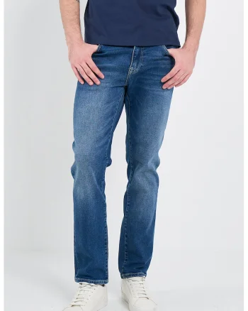 Blugi regular fit, Albastru