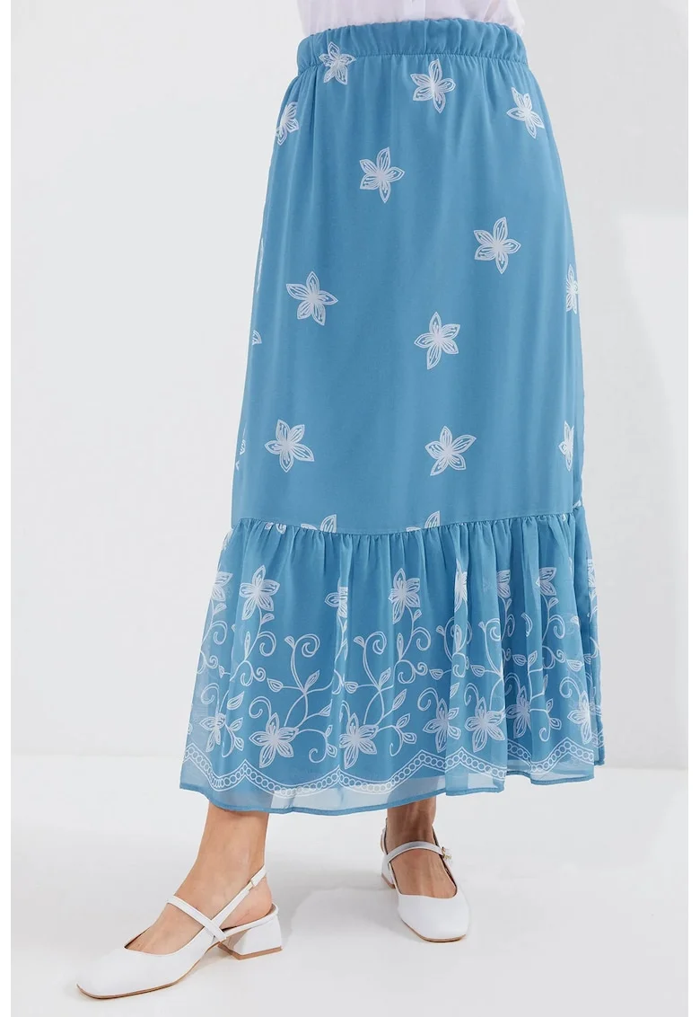 Fusta maxi, HiCCUP, albastru, Albastru