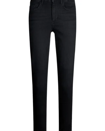 Blugi skinny cu talie inalta, Gri inchis