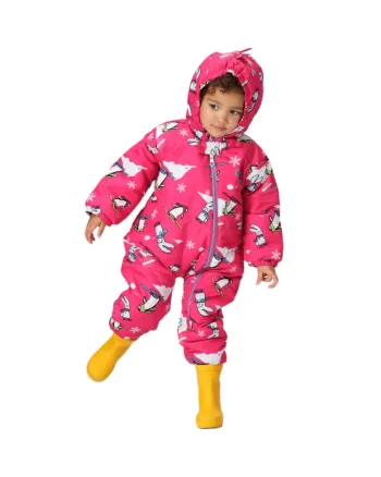 Costum de iarna copii  Bambino II, poliester, roz