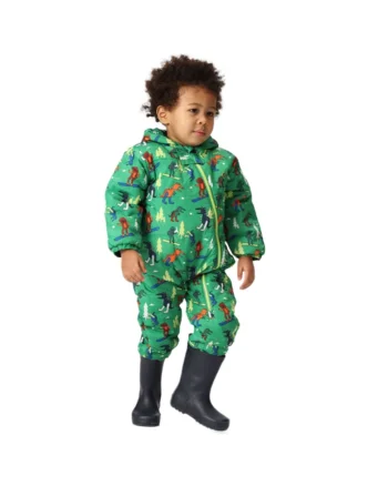 Costum de iarna copii  Bambino II, poliester, verde