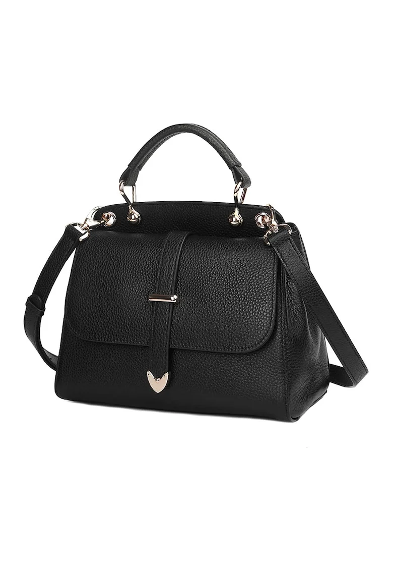Geanta tote din piele Cailis, Negru