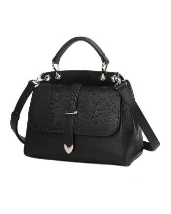 Geanta tote din piele Cailis, Negru