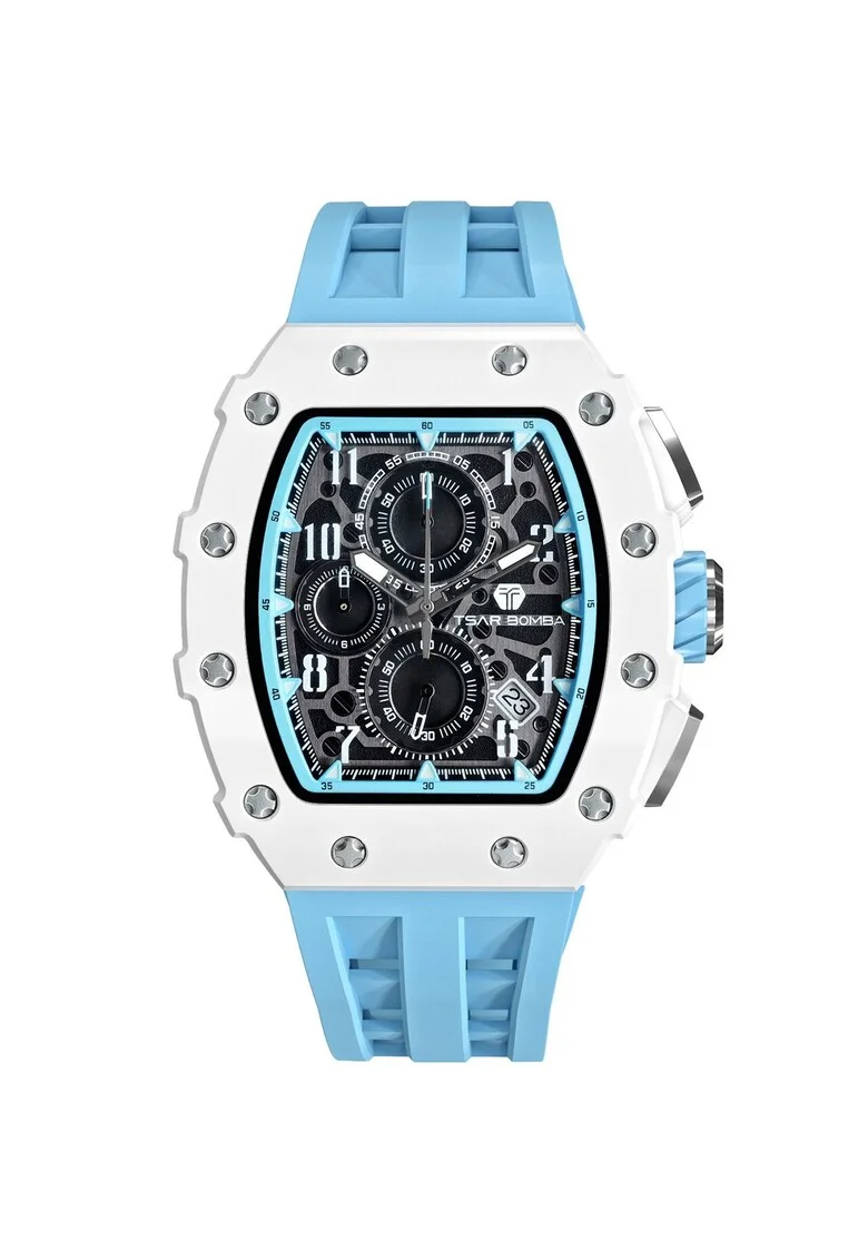 Ceas barbatesc  TB8204B-02, Quartz, 44mm, 5ATM