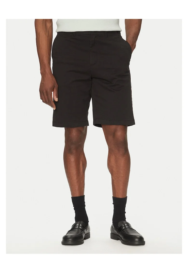 Pantaloni scurti barbati  negru, bumbac