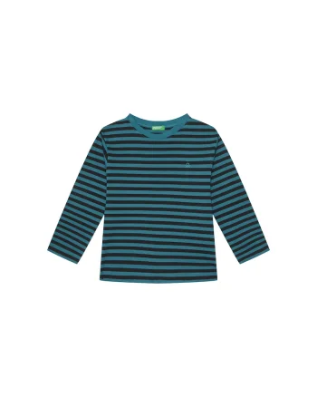 Bluza pentru baieti  model cu dungi, albastru/bleumarin