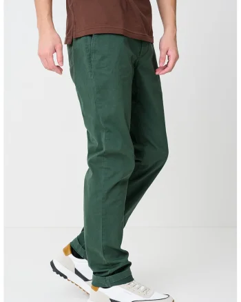 Pantaloni Chino drepti Denton, Verde englez