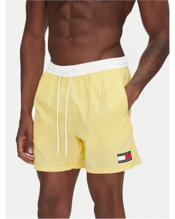 Costum de baie barbati  galben,
