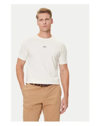 Tricou Barbati,  Ecru, 100% bumbac,