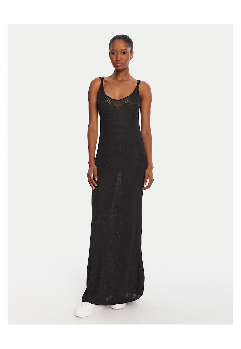Rochie tricotata de dama  negru