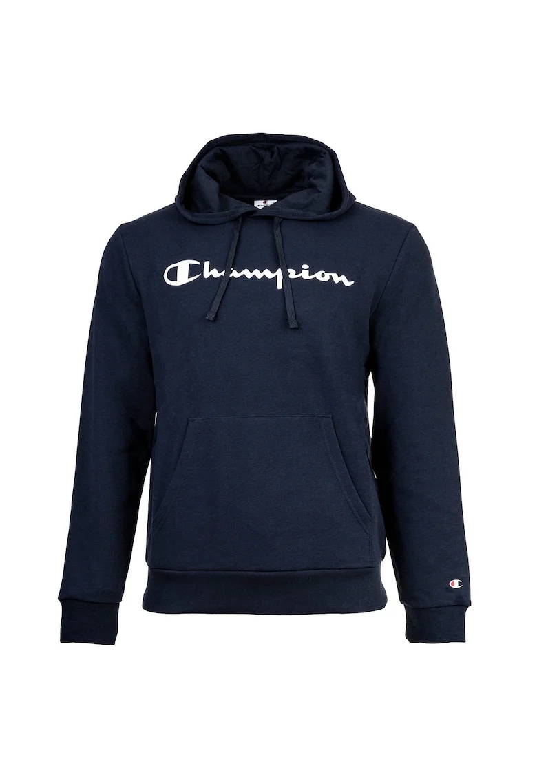 Hanorac regular fit cu logo, Albastru inchis