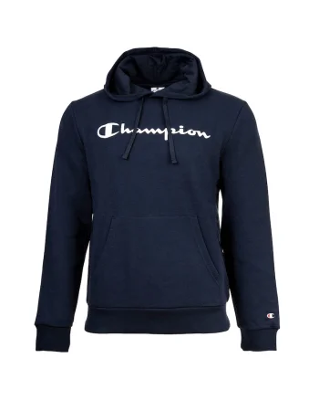 Hanorac regular fit cu logo, Albastru inchis