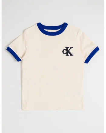 Tricou regular fit de bumbac, Albastru inchis/Bej