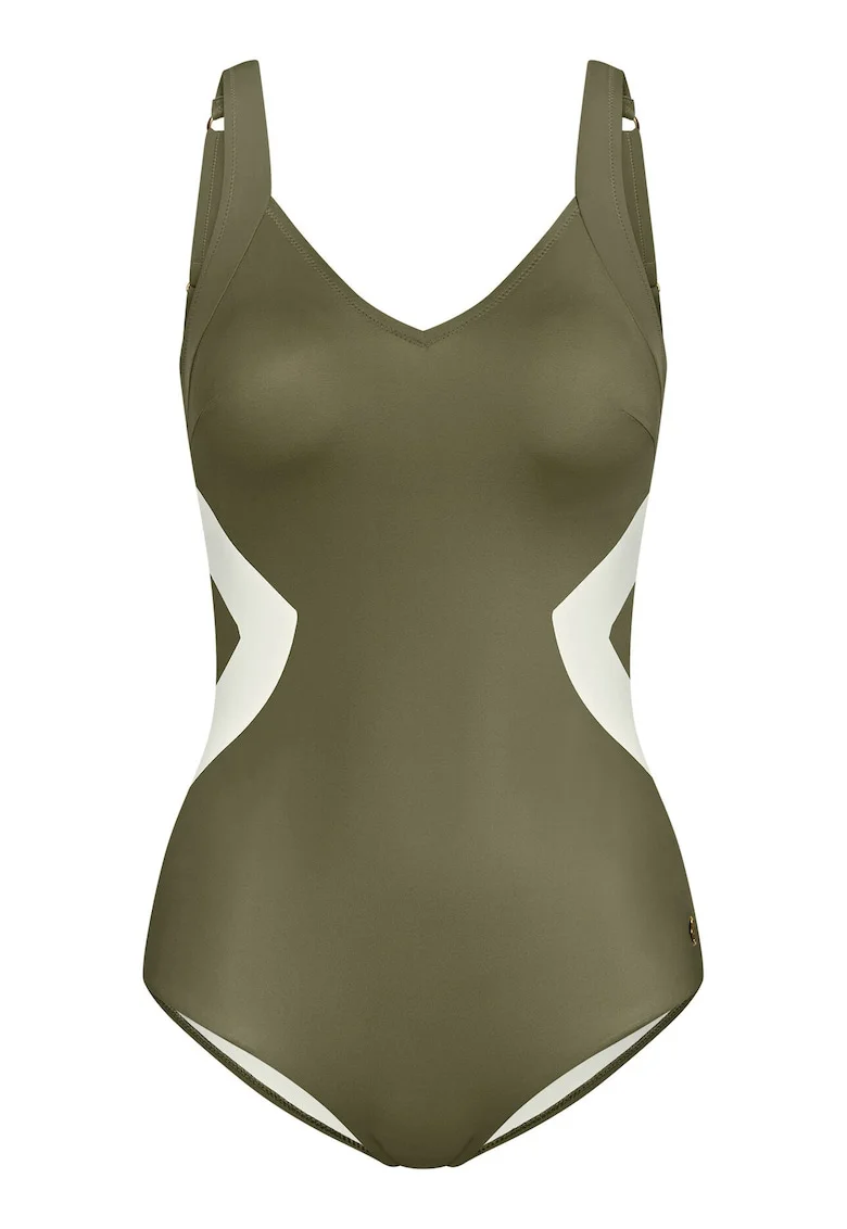 Costum de baie dama  10214522, Poliamida/Elastan, Verde, Verde inchis