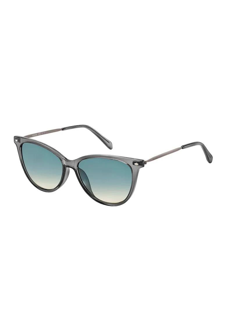 Ochelari de soare cat-eye cu lentile in degrade, Gri