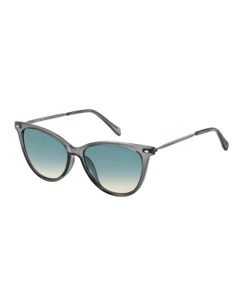 Ochelari de soare cat-eye cu lentile in degrade, Gri
