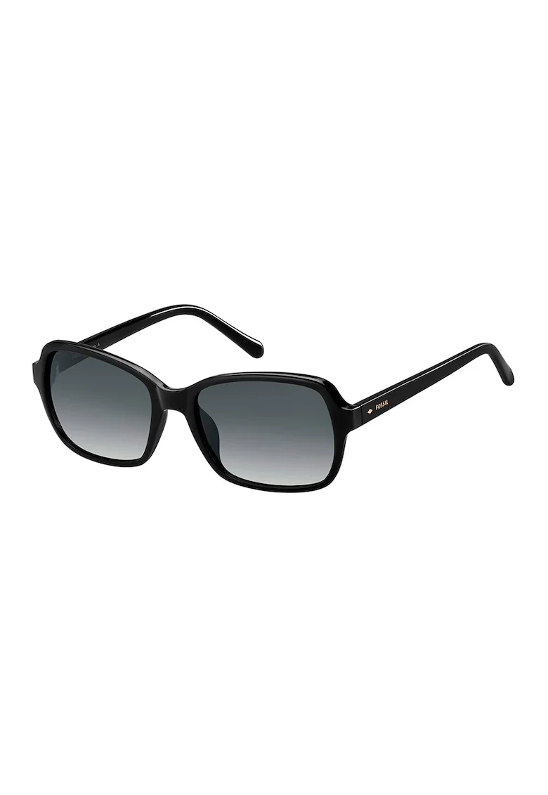 Ochelari de soare patrati cu lentile in degrade, Negru