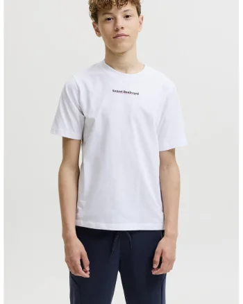 Tricou de bumbac cu imprimeu pe spate, Negru/Violet/Alb optic