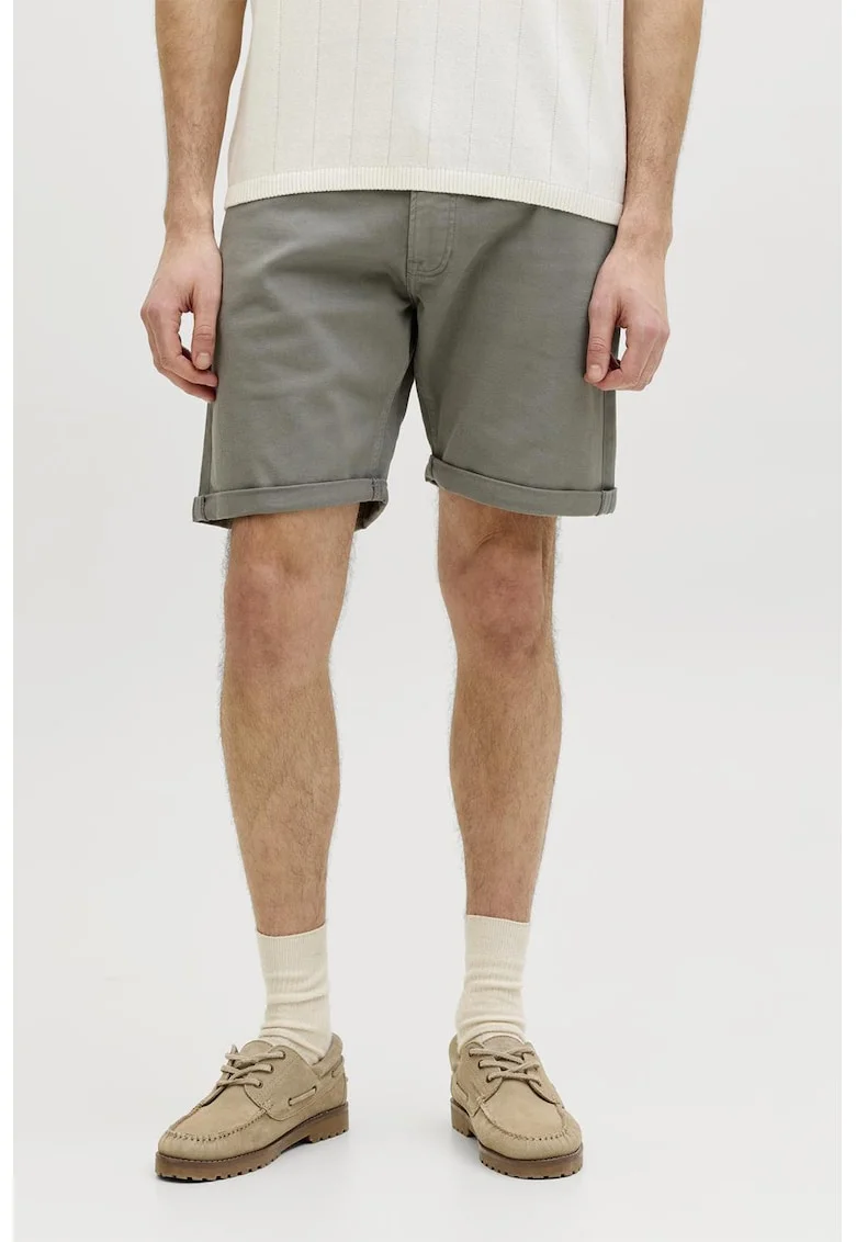 Bermude din denim regular fit Bricky, Grej