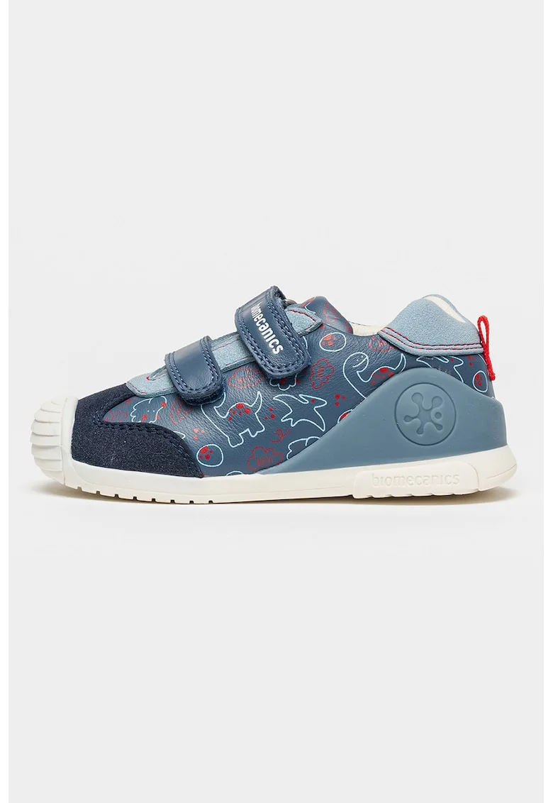 Tenisi cu inchidere velcro si model, Albastru inchis